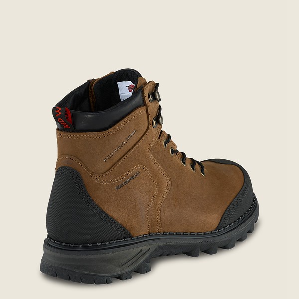 Safety Støvler Herre - Red Wing Burnside - 6-Inch Waterproof Toe - Brune/Sort - CGRSTE-541